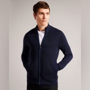 Ted Baker Men’s Quilted Sleeve Zip-Up Jacket - Size 4 (XL)